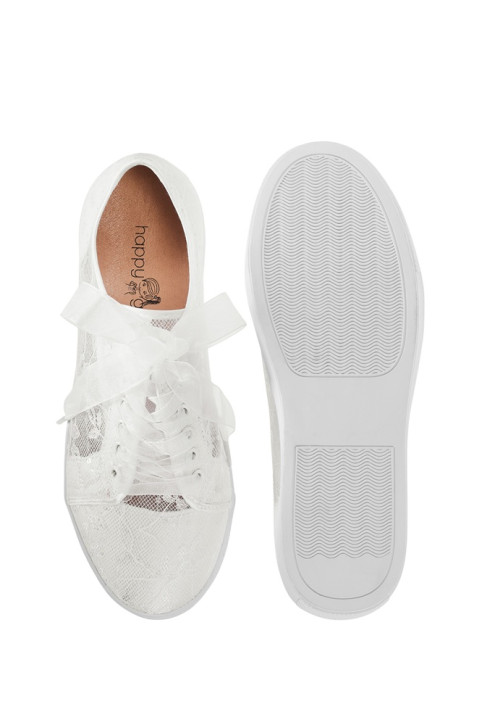 Happy girls Sneakers Spitze transparent ecru