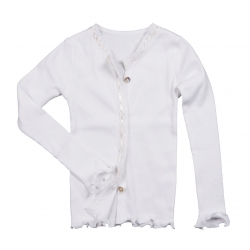 Mim-Pi Basic-Cardigan weiss Gr. 110