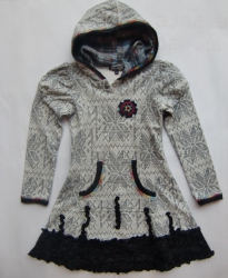 Carbone Kapuzen-Kleid / Tunika offwhite norway