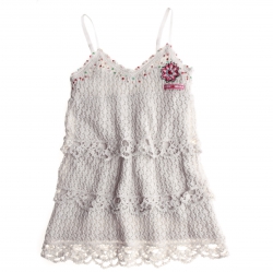 Muy Malo Strick - Kleid egret