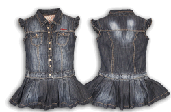 RETOUR Jeans Kleid Sady blue denim