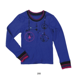 Mim-Pi Langarmshirt blau-schwarz