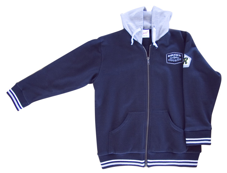 Whoopi Kapuzen-Sweatjacke schwarz-grau