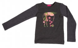 Kiezel-tje Langarmshirt / Longsleeve anthrazit