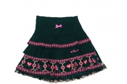 Mim-Pi Rock schwarz-pink Gr. 104