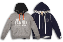 RETOUR Jeans Sweat-Jacke Valerio grau melange