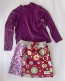 Keedo - Set Rock Frisky multi circles mit Shirt dark plum
