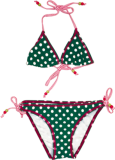 Retour Jeans Bikini Feline grün-weiß gepunktet
