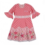 Mim-Pi Kleid soft pink-weiss