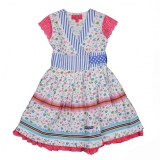 Mim-Pi Kleid weiss-blau-pink