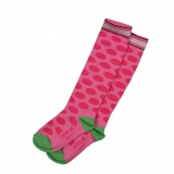 Mim-Pi Kniestrümpfe Punkte pink
