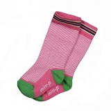 Mim-Pi Kniestrümpfe Streifen pink-weiss