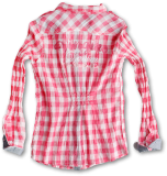 Vingino Bluse Karo hot pink-weiss Gr. 116 - 6y