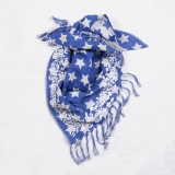 Mim-Pi Dreiecks-Tuch blau-weiss