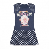 Mim-Pi Kleid blau-weiss