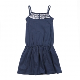 Mim-Pi Träger-Kleid blau-weiss