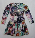 Carbone Kleid purple flower print