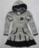 Carbone Kapuzen-Kleid / Tunika offwhite norway