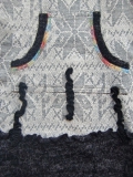 Carbone Kapuzen-Kleid / Tunika offwhite norway