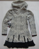 Carbone Kapuzen-Kleid / Tunika offwhite norway