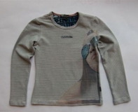 Carbone Langarmshirt / Longsleeve offwhite Photoprint
