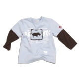 Keedo Sweat-Shirt hellblau-braun 