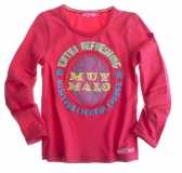 Muy Malo Langarm-Shirt rose red