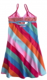 Muy Malo Träger Kleid Streifen diagonal sachet pink