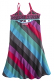 Muy Malo Träger Kleid Streifen diagonal dark gull gray LEIDER AUSVERKAUFT!
