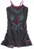 Muy Malo Kleid arabic embroidery dark gull gray