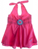 Muy Malo Neckholder Top crochette tape rose red