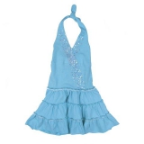 Mim-Pi Neckholder-Kleid aqua