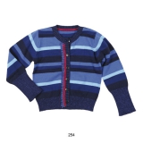 Mim-Pi Strickjacke Streifen blau