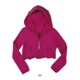 Mim-Pi Basic-Kapuzen-Cardigan pink
