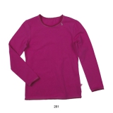 Mim-Pi Basic-Langarm-Shirt / Longsleeve pink
