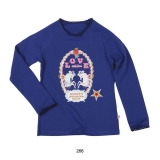Mim-Pi Langarmshirt lavendel mit Print