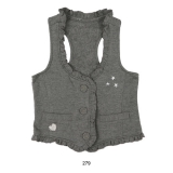 Mim-Pi Sweat-Weste hellgrau