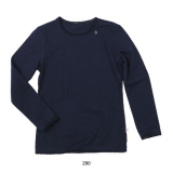 Mim-Pi Basic-Langarm-Shirt navy