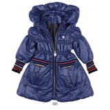 Mim-Pi Winter-Jacke mit Streifen blau-schwarz