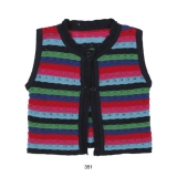 Mim-Pi Strickweste Streifen bunt