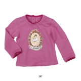 Mim-Pi Shirt pink mit Ballerina-Print