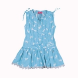 Mim-Pi Tunika/Kleid aqua-ecru