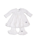 Keedo Kleid/Tunika mit Legging 2tlg. white 