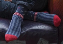 Bonnie Doon Kinder Socken Arrow navy heather