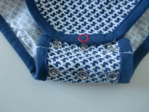 Ducky Beau Langarm-Body navy-weiss