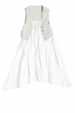 CKS Kleid Baruc mit Weste weiss-silvergrey