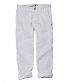 CKS Chino Hose Gessa weiss mit Gürtel