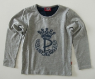 Paglie Langarm-Shirt / Longsleeve grey melange