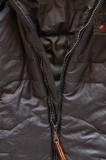 Whoopi Kapuzen-Winterjacke dunkelbraun