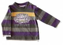 Whoopi Shirt Streifen lila-khaki
